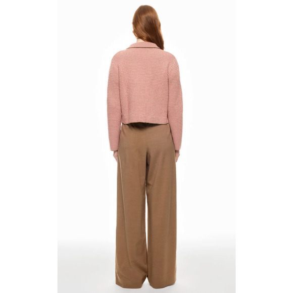 Adam Lippes x RTR Pink Knit Collared Jacket Size S - Picture 4 of 10